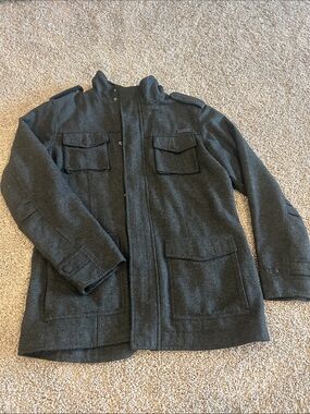 Ezekiel Dark Gray Military-Style Field Jacket